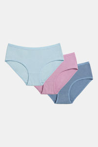 Zivame Regular Rise Full Coverage Hipster Panty (Pack of 3) - Multicolor — thumbnail 2